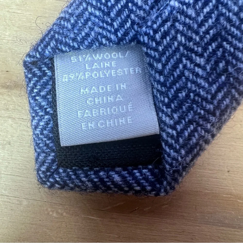 *2/$20* Nordstrom Navy Wool Blend Skinny Tie